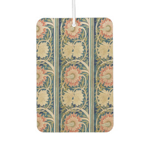 Désodorisant Pour Voiture William Morris Fleurs Roses Broderie de Soie Antiq