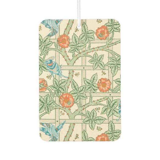 Désodorisant Pour Voiture William Morris Trellis Victorian Wallpaper (Devant)