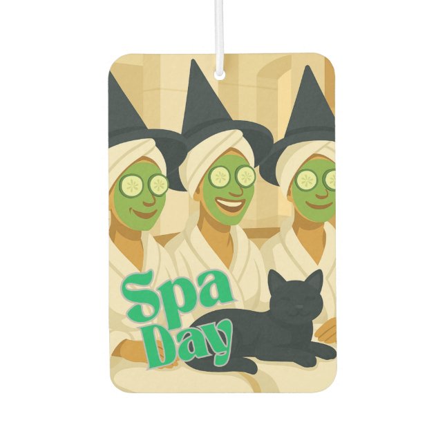 Désodorisant Pour Voiture Witch Spa Day Funny Humor  (Devant)