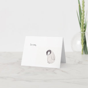 Désolé Carte Pingouin Cute par MiKa Art