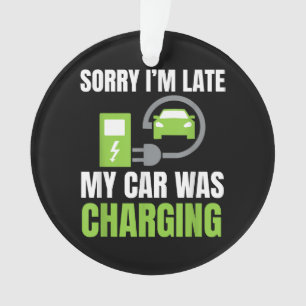 Désolé d'être en retard Ma voiture a chargé un EV