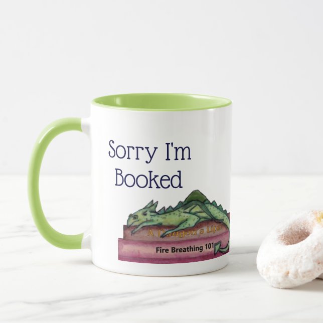 Désolé drôle je suis tasse réservée de dragon (Avec donut)