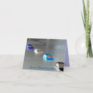 "Désolé je n'ai pas écrit : J'ai été" carte