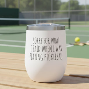 Désolé pour ce que j'ai dit Playing Pickleball