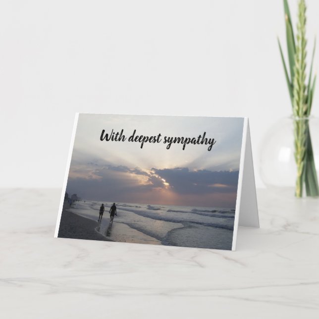 "DÉSOLÉ POUR VOTRE PERTE" CARTE (Devant)