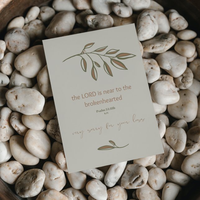 Désolé Pour Votre Perte | Carte Christian Sympathy (Créateur téléchargé)