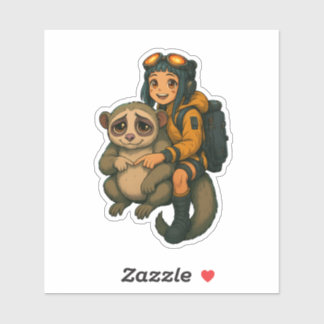 Désolé Slowlorris & Waifu Cyberpunk Sticker SRYcoi