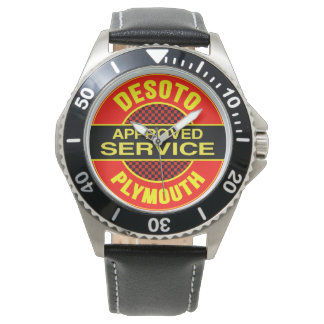 Desoto Plymouth Approved Service Schild Uhr