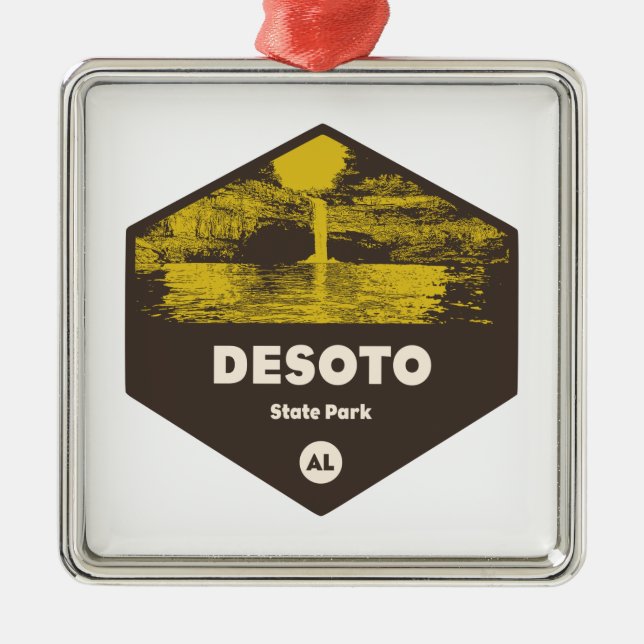 DeSoto Staat Park Alabama Ornament Aus Metall (Vorne)
