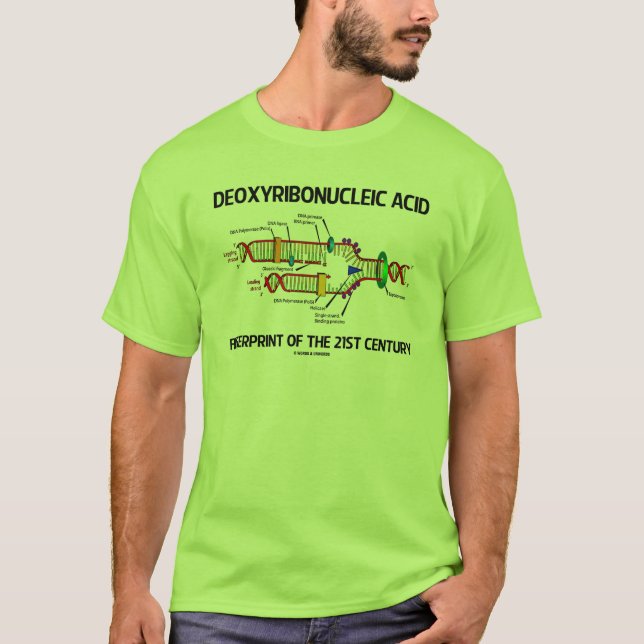Desoxyribonukleinsäure-Fingerabdruck des 21. T-Shirt (Vorderseite)