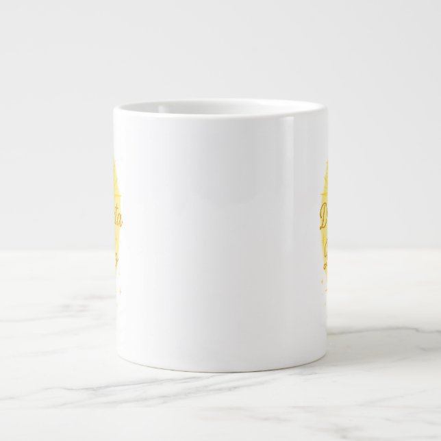 Despierta tu Brillo ✨ | Golden Sunrise Design Jumbo-Tasse (Vorderseite)