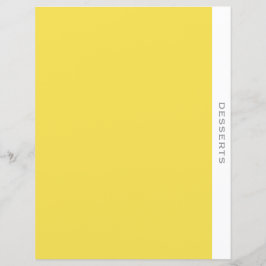 Desserkategorie | Recipe Dividing | Einfach gelb