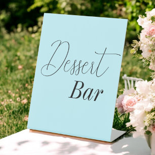Dessert Bar Blue Baby Dusche Hochzeit Sockelschild