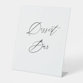 Dessert-Bar-Hochzeitsschild | Süße Tischetop Sockelschild