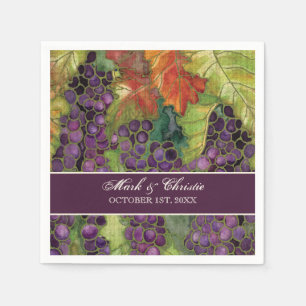 Dessert Empfang Napkins Weinberg Hochzeit Serviette