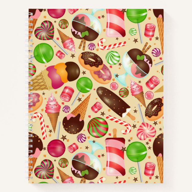 Dessert Leckereien Notizbuch (Vorderseite)