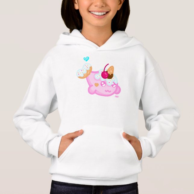 Dessert Narwhal Hoodie (Vorderseite)