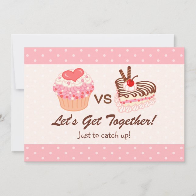 Dessert Party! Einladung (Vorderseite)