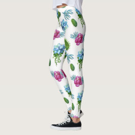 Dessert Pink Berries | Botanischer Boho Floral Leggings