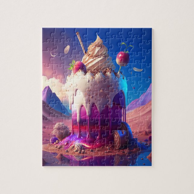 DESSERT x DESERT - Köstliche Kuchenfantasie Kunst (Vertikal)