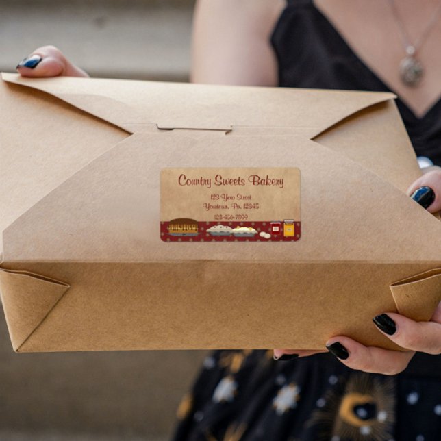 Desserts Bakery Étiquette d'affaires (Créateur téléchargé)