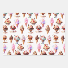 Desserts Geschenkpapier Set