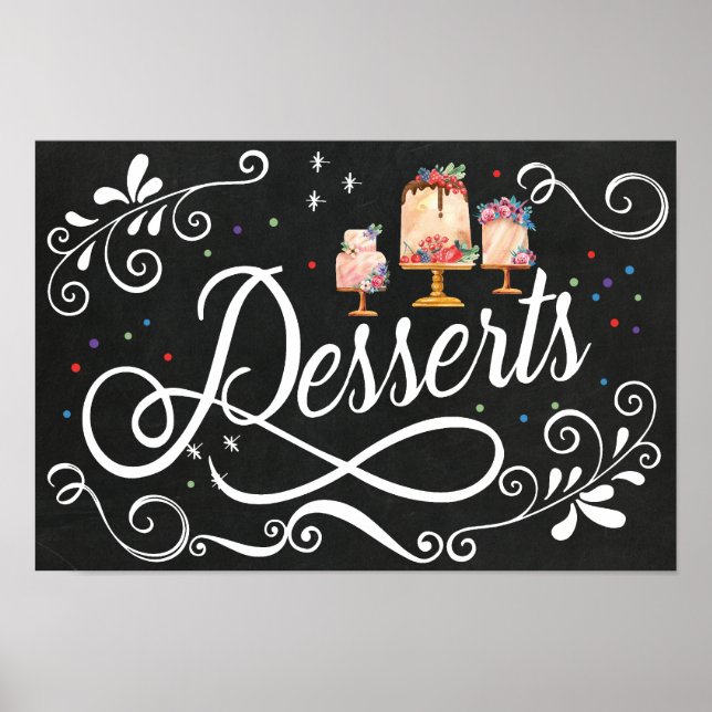 Desserts Signatur Poster (Vorne)