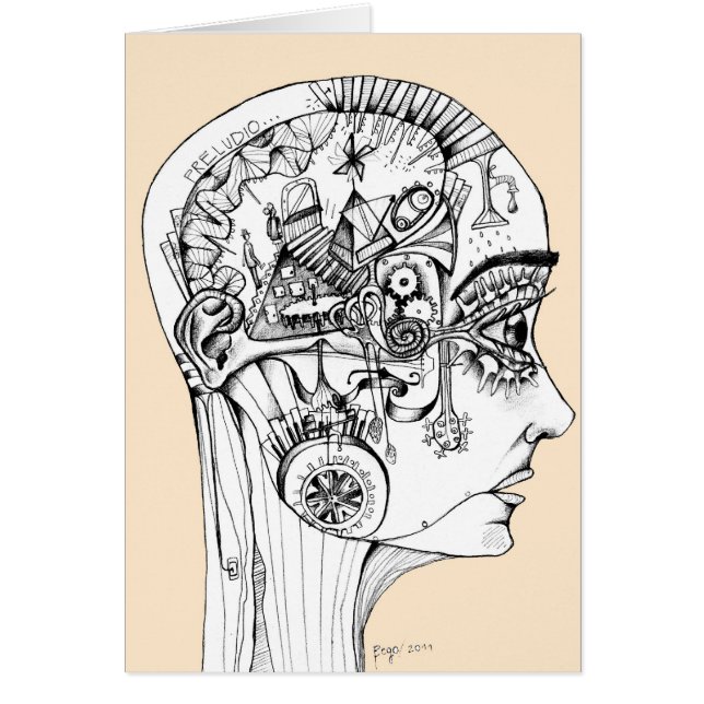 dessin à crayon, illustration originale (Devant)