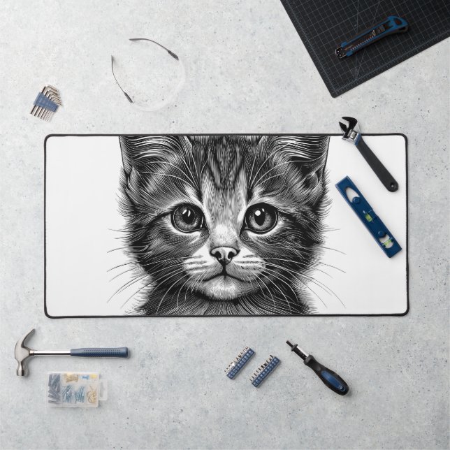 Dessin adorable de Young Cat (Poste de travail)