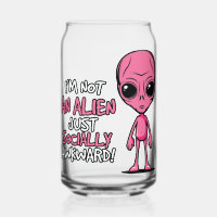 Dessin animé d'alien maladroit social