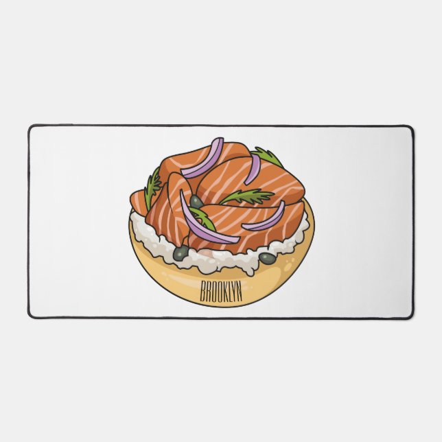 dessin animé de bagel saumon (Recto)