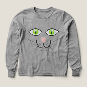 Dessin animé visage drôle de chat-29034