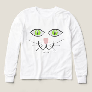 Dessin animé visage drôle de chat-29034