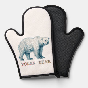 Dessin antique de l'ours polaire