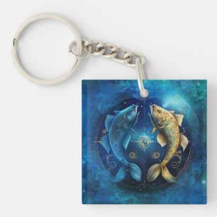 Dessin aquarelle du signe astrologique Poissons