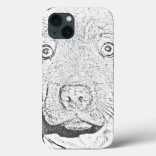 Dessin au crayon de marionnettes, iPhone 13 Coque