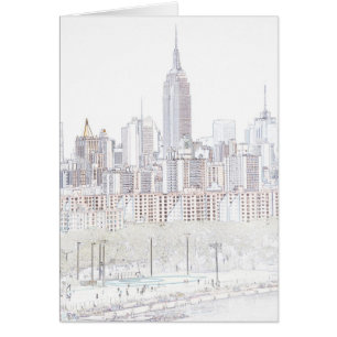 Dessin au trait Empire State Building