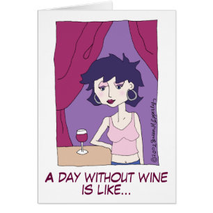 Dessin-caricaturiste féminin au vin rouge