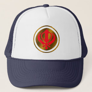 dessin casquette de rectangle sikh khanda