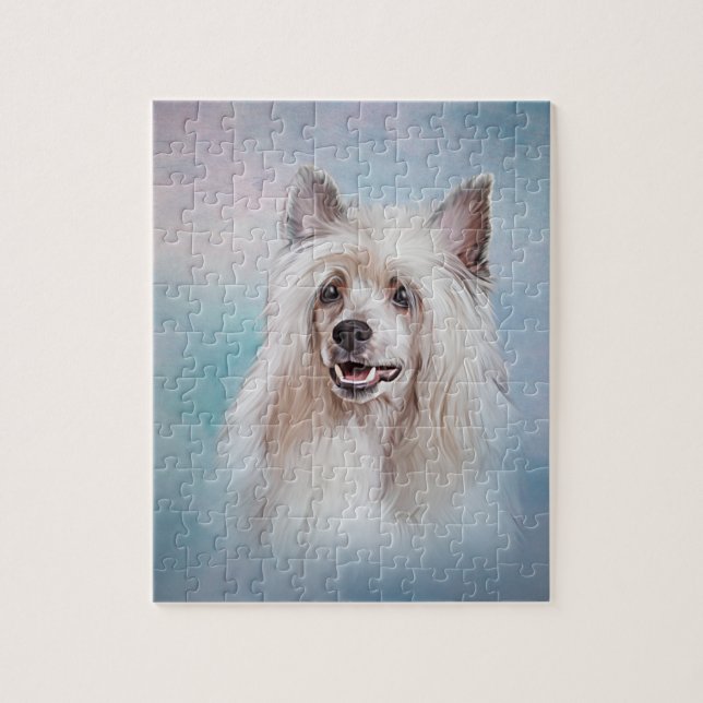 Dessin Chien chinois cri Jigsaw Puzzle (Vertical)