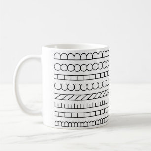 Dessin d'art indien sur une tasse