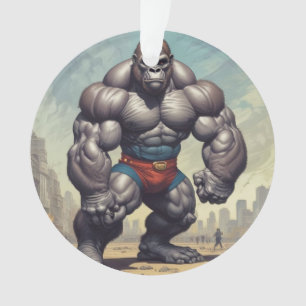 Dessin d'art pop de Gorilla Bodybuilder