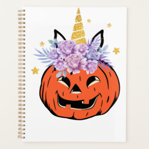 Dessin de citrouille licorne Halloween