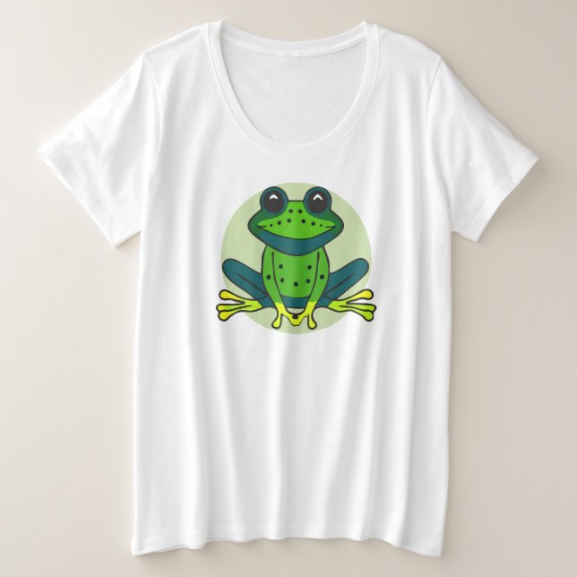 Dessin de grenouille verte (Design devant)