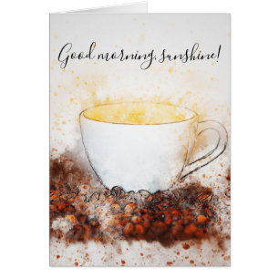 Dessin de Hot Cup of Coffee Good Morning Sunshine