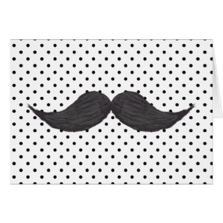 Dessin De Moustache Amusant Et Pois Noirs