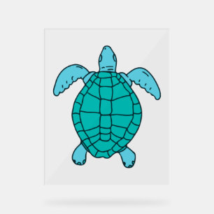 Dessin de natation de la tortue de mer
