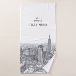 Dessin de paysage de la ville de New York sur mesu