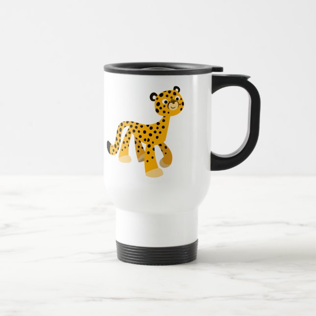 Dessin de promenade mignon Cheetah Commuter Mug (Droite)