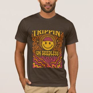 dessin de t-shirt masculin drôle de trippin sur le